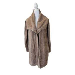 Barefoot Dreams Cozy Chic Lite Women Cardigan Small Beach Rock